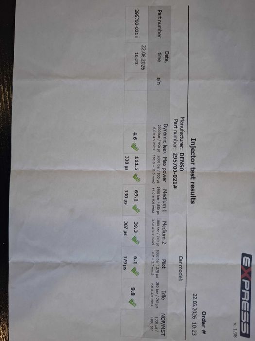 Wtrysk denso S560-13-H-50 Mazda 1.5 diesel