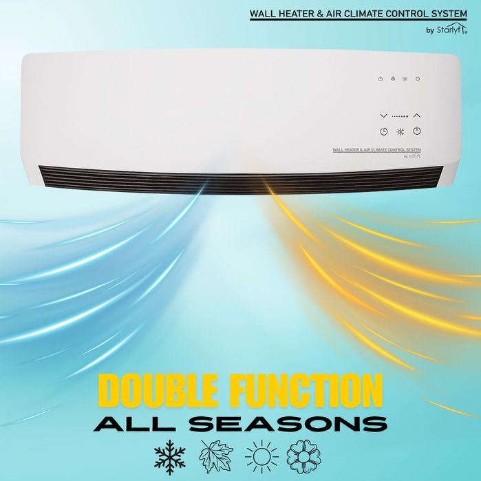 2-in-1 Wall Heater (Min 22°C, Max 35°C)64284398042755124
