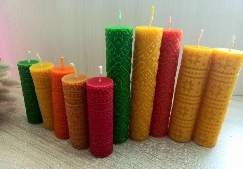 Свічки з натурального забрусного бджолиного воску