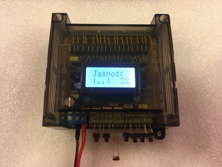 Sterownik schodowy LED 10-18k LCD FZ funkcja zmierzchowa