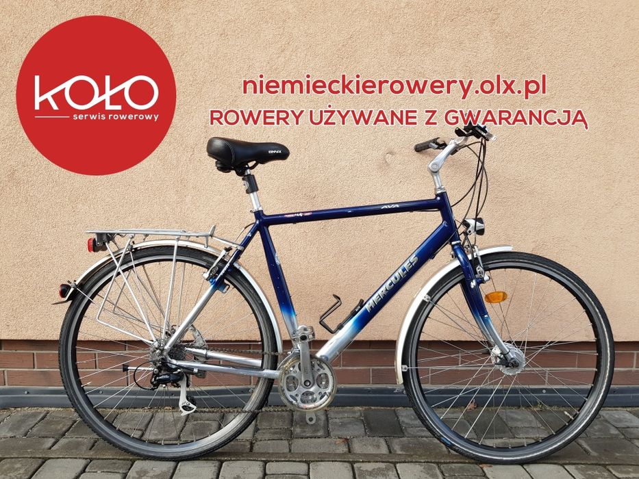 Rower męski trekkingowy HERCULES koła 28 SHIMANO ALIVIO alu WYSYŁKA