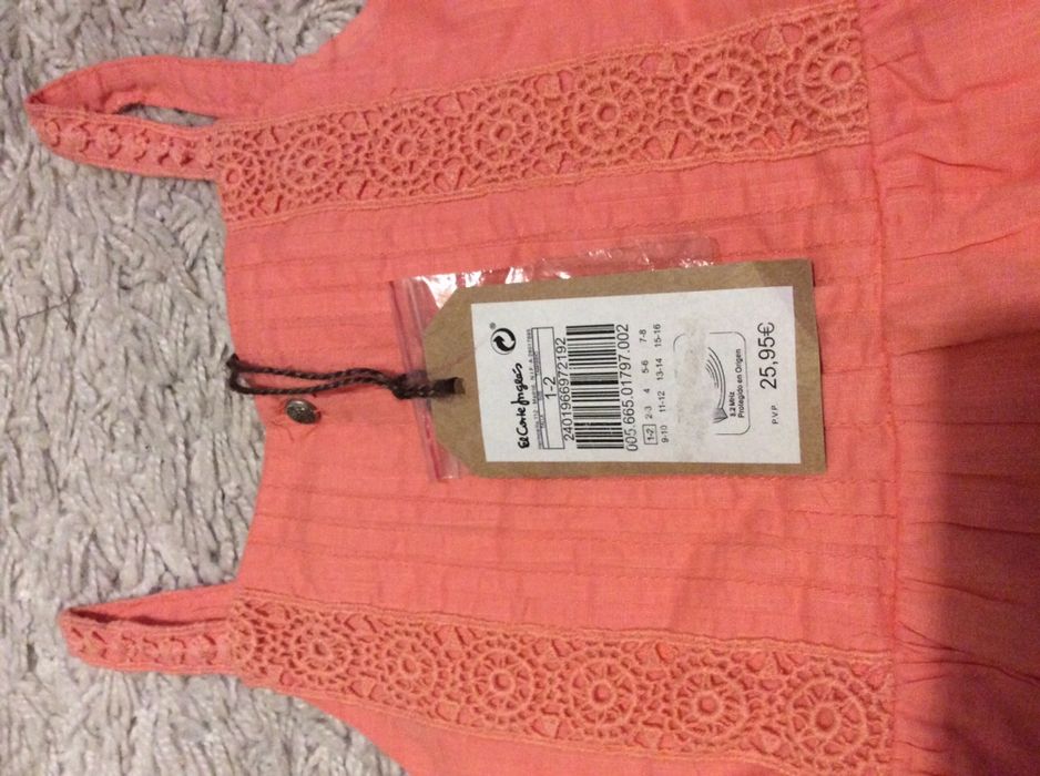 Vestido Natal zippy novo 12 anos