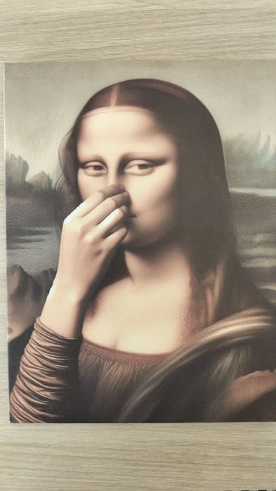 Quadro de WC Mona Lisa