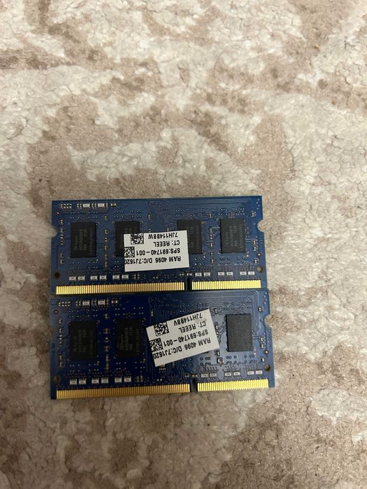 ОЗУ до ноута SoDIMM Hynix Ramaxel Micron DDR3 DDR3L по 4Gb