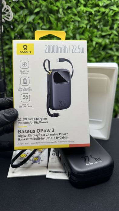 Павербанк Базеус Baseus Qpow3 20000 mA 22.5 топовий павербанк power