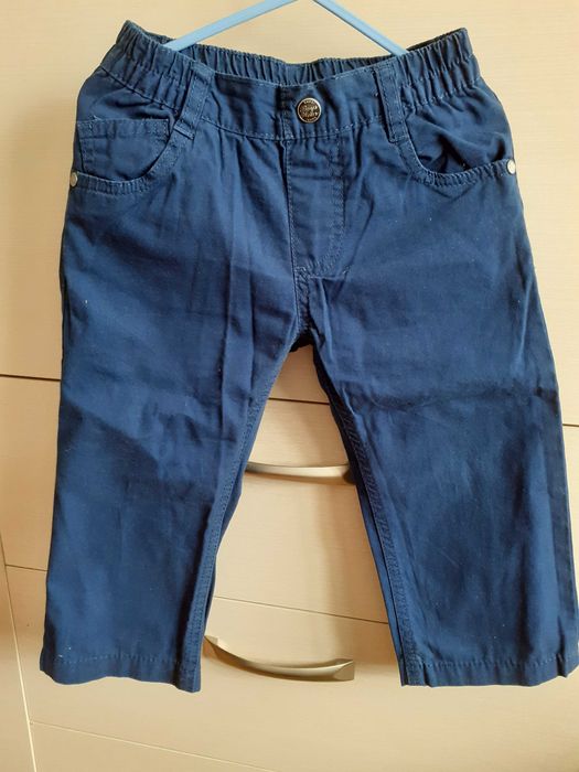 Spodnie eleganckie 104 granat