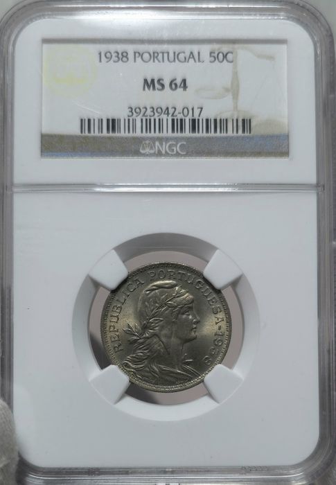 50 centavos 1938 MS64