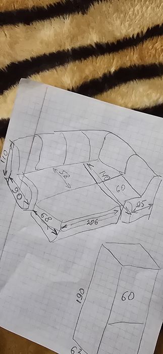 Розкладний кутовий диван