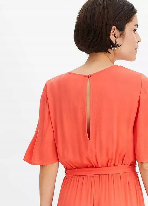 B.P.C kombinezon 7/8 krepowany czerwony 42.