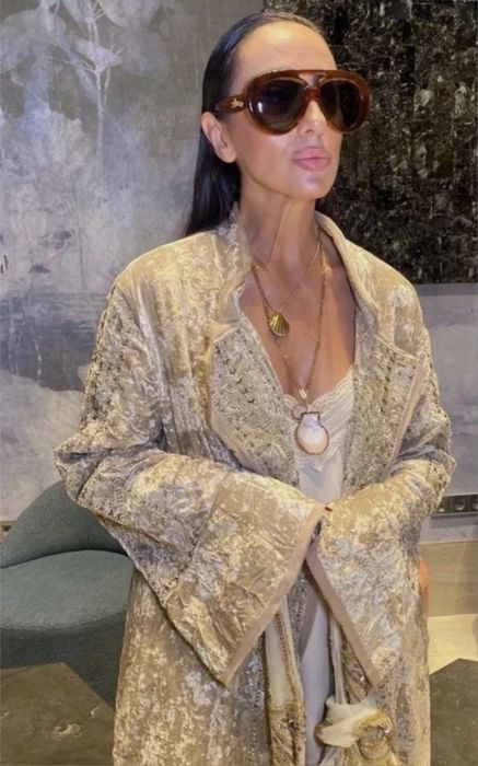 Kimono , plaszcz z aksamitu Zara