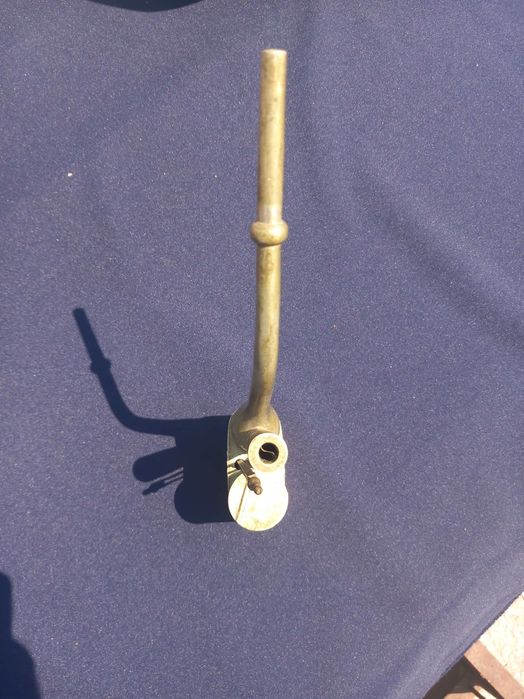 19th C. Chinese Qing Dynasty Brass Opium Water Pipe