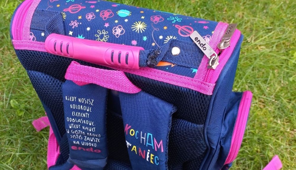 Plecak, tornister szkolny dla baletnicy Rossmann Endo.