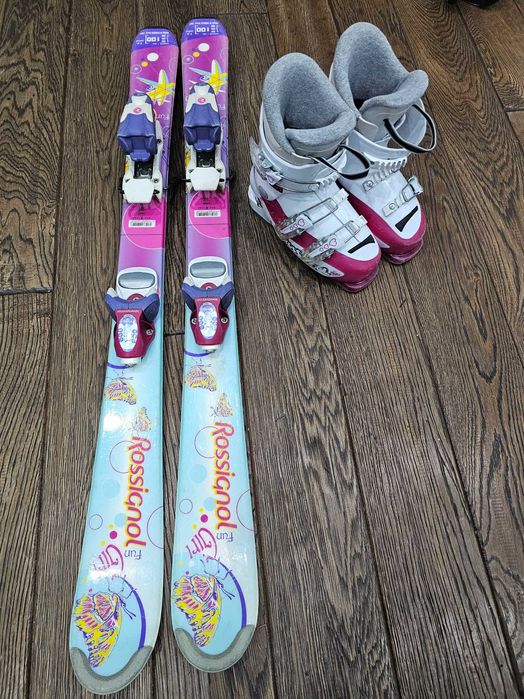 Narty Rossignol Fun Girl 100 + buty Rossignol 20,5
