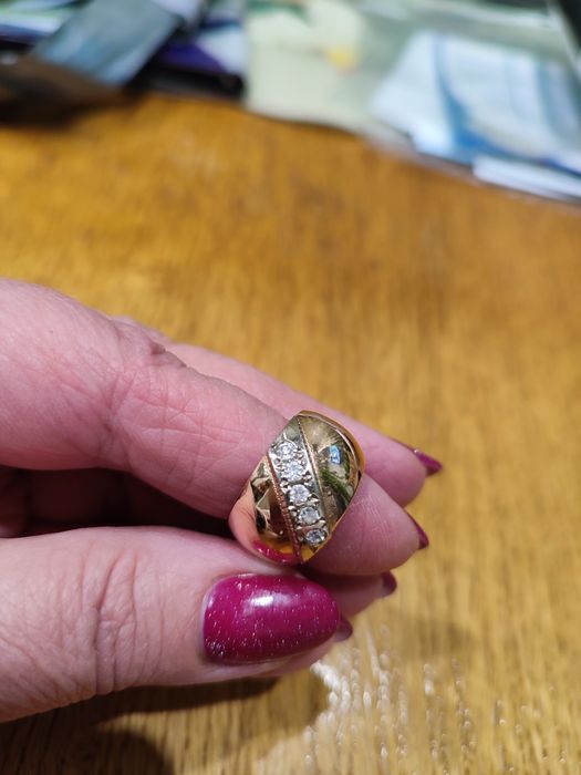 Продам золотое кольцо чалма. Советское, бриллиан