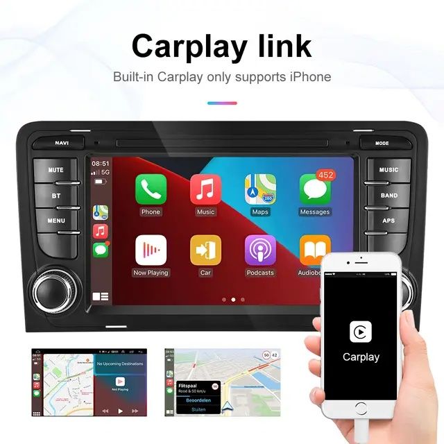 Rádio android 15 2/64gb Audi A3/S3/RS3 carplay gps wifi Bluetooth NOVO