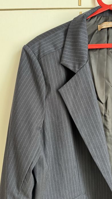 Marynarka granatowa w paski XXL 44