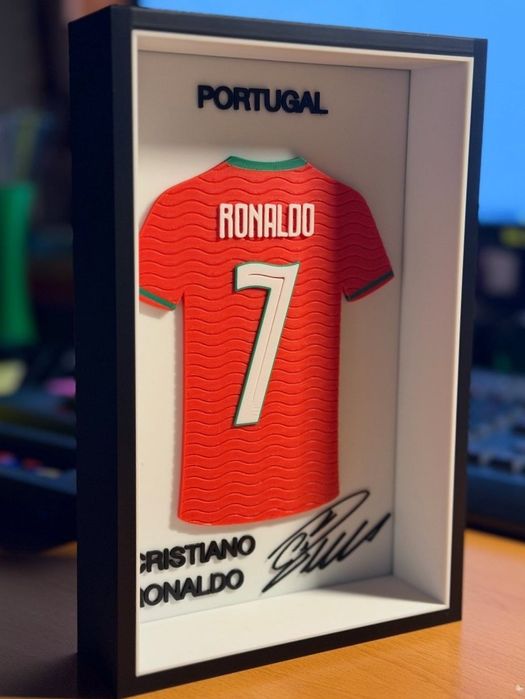 Moldura Camisola Cristiano Ronaldo Portugal FIFA Mundial 2026