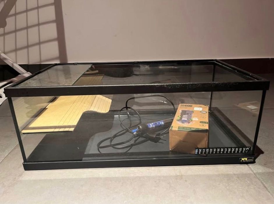 Tartarugueira tortum 55 com filtro e termostato