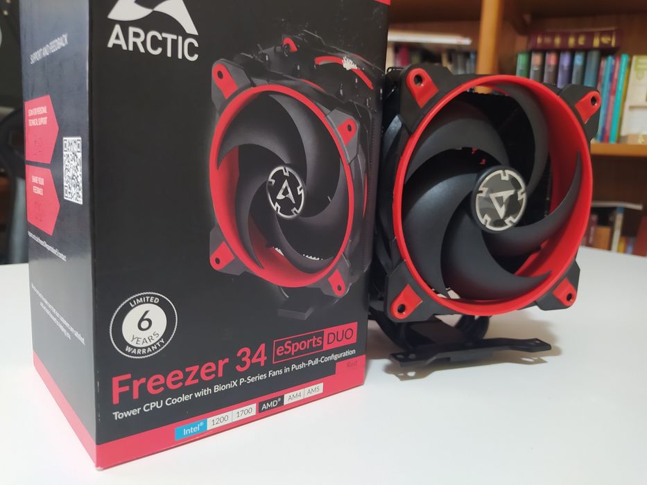 Arctic Freezer 34 eSports DUO Gaming CPU Cooler, 120mm, Red64729429094913120
