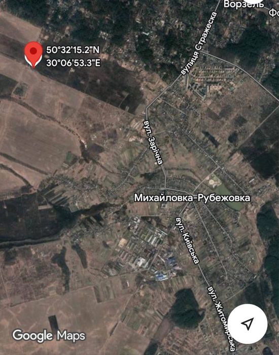 Ділянка 20 соток,Михайлівка-Рубежівка,Під будівництво