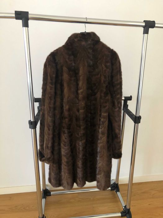 Casaco comprido pele vison reversível