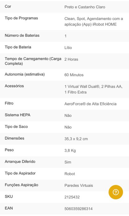 Aspirador Roomba 895