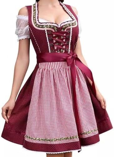 Niemiecki strój tradycyjny bawarska sukienka dirndl, kostium na festiwal Oktoberfest  roz.40 Nowa