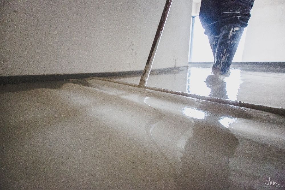 Wylewki anhydrytowe na ogrzewanie podłogowe Jastrych anhydryt betonowa