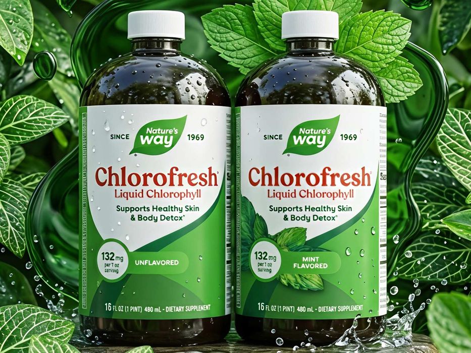Chlorofresh США Жидкий хлорофилл, 473,2 мл, хлорофил, хлорофреш