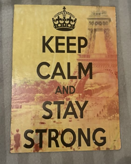Placa metal decorativa