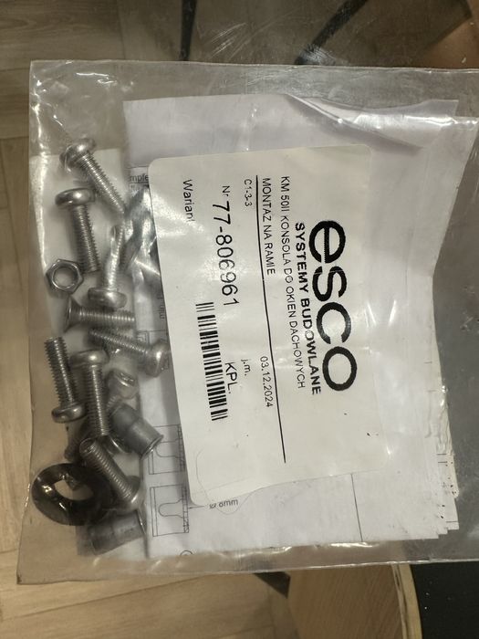 Siłownik Łancuchowy ESCO KM50II TD 24V DC do okien