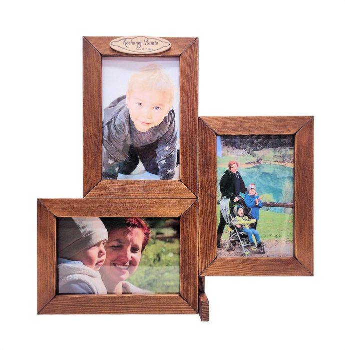 Ramka Na Zdjęcia 10x15 DREWNO Napis DEDYKACJA Mamie DZIEŃ MATKI