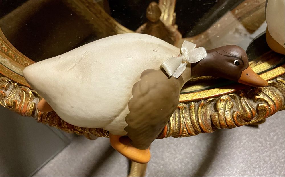 Patos decorativos em  ceramica