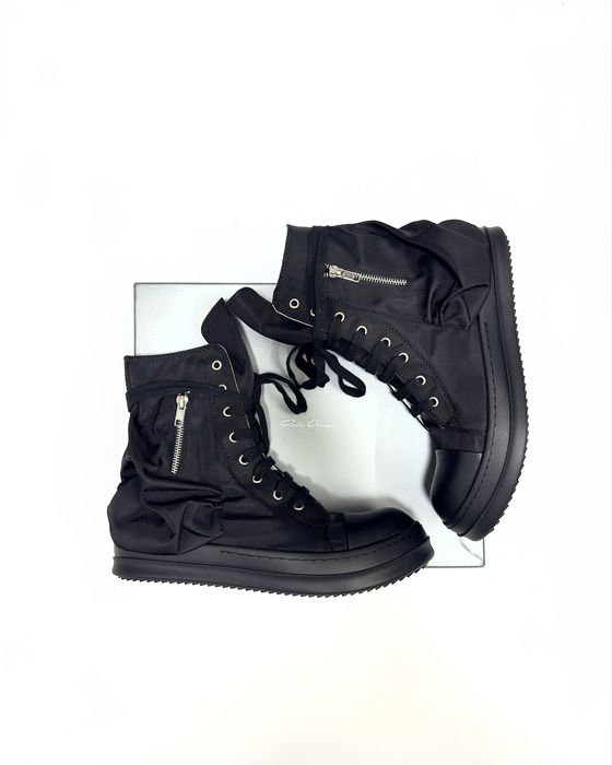 Кеди Rick Owens cargo sneaks sneakers rick owens shoes black DRKSHDW BAUHAUS SNEAKS чорні 42/43