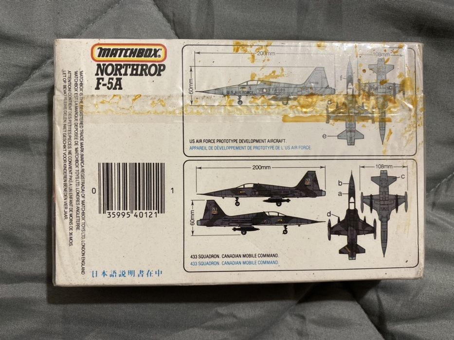 Aviao Matchbox Northrope F-5A - 1983 Ainda embalado
