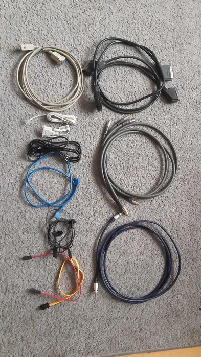 Kable com lan sata usb eurozłącze cena za 1 szt