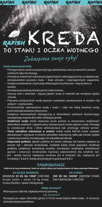 Kreda w pyle do stawu i oczka wodnego