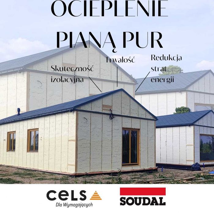 Ocieplenie poddasza, izolacje natryskowe pianą PUR, metoda zasypowa