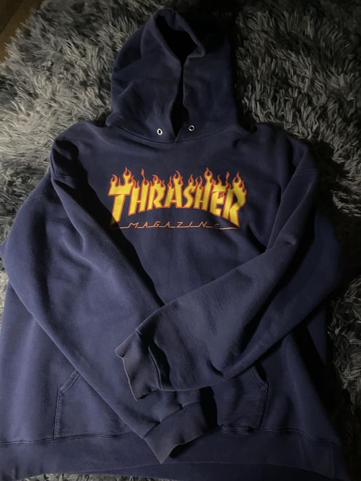 худі trasher синє