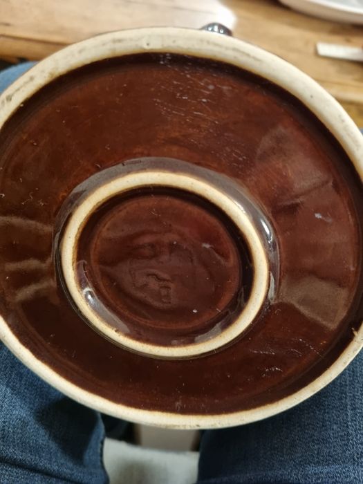 Gliniany dzban po piwie,