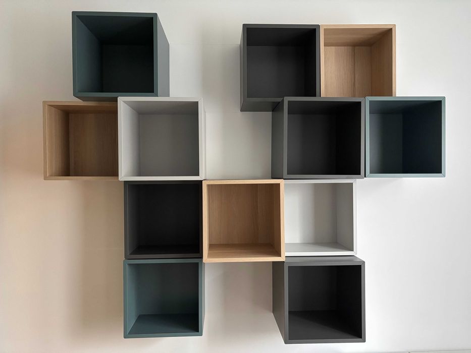 Półki modułowe naścienne