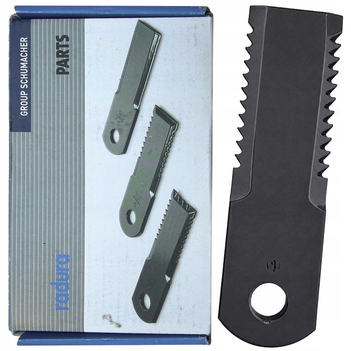 Nóż Uzębiony Do Sieczkarni John Deere New Holland 173x50x4mm Ø18.1mm Radura