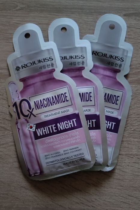 Koreańskie maski Rojukiss Niacinamide White Nights