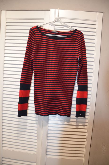 sweter Tommy Hilfiger r. L /46/48 w pasy