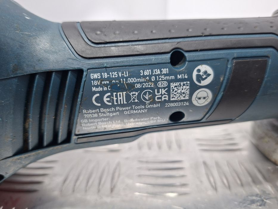 Акумуляторна кутова шліфувальна машина Bosch GWS 18-125 V-Li
