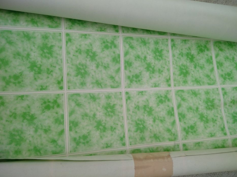 Обои белые зеленые