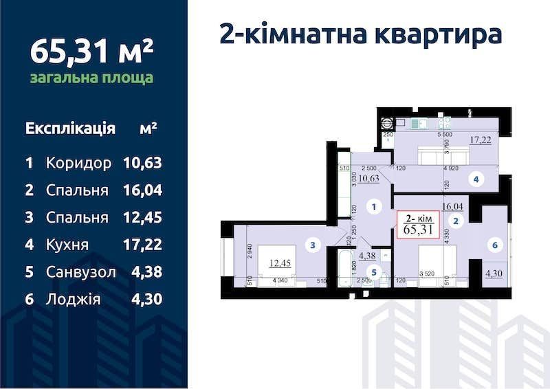 2-х кімнатна квартира біля озера-життя, як у відпустці щодня