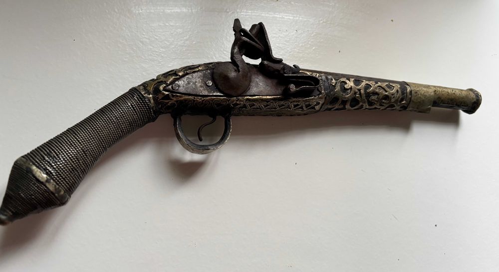 Pistola otomana original (séc. XVII-XVIII) peça rara de coleção