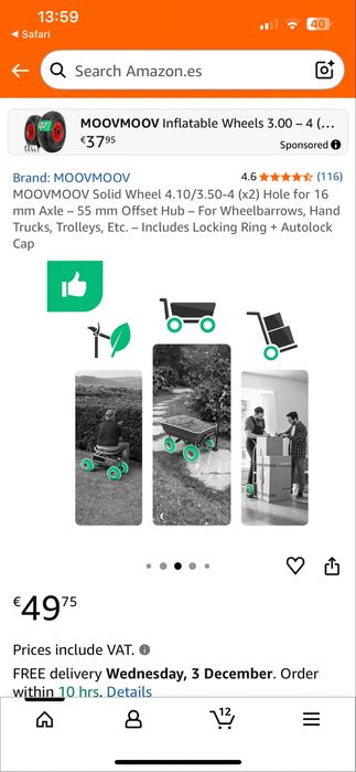 Rodas macica para carrinho