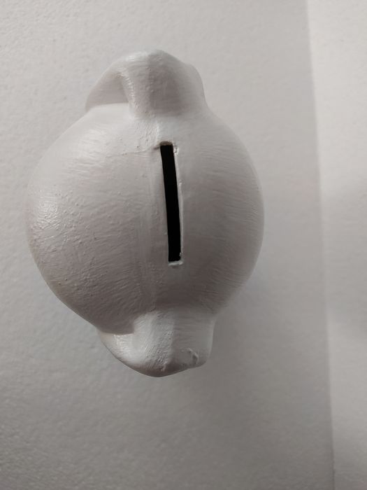 Duża świnka skarbonka stara 29 cm